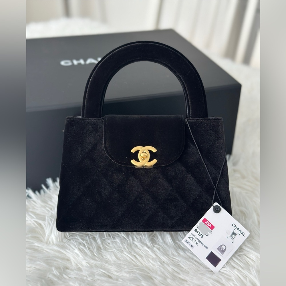 Chanel Kelly Nano Velvet Bag